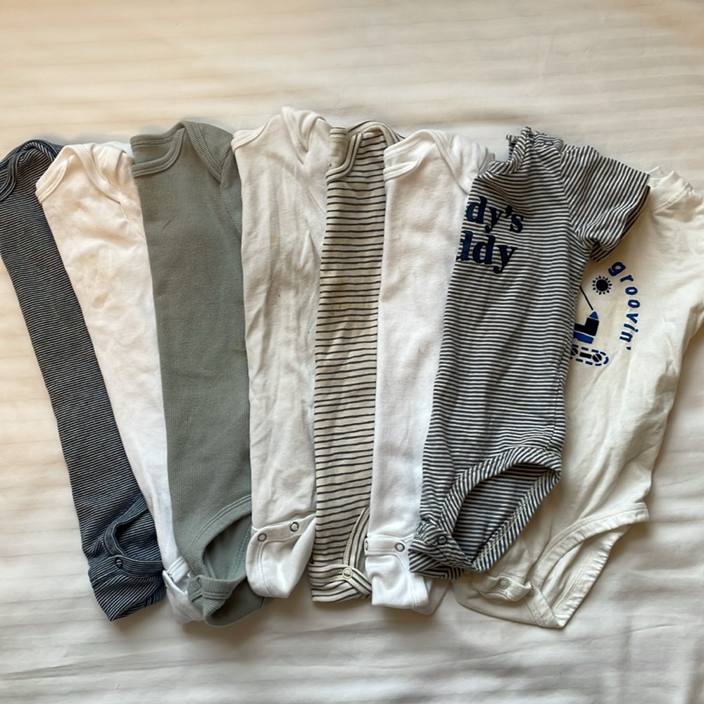Short Sleeved Baby Body Suit Set (8)